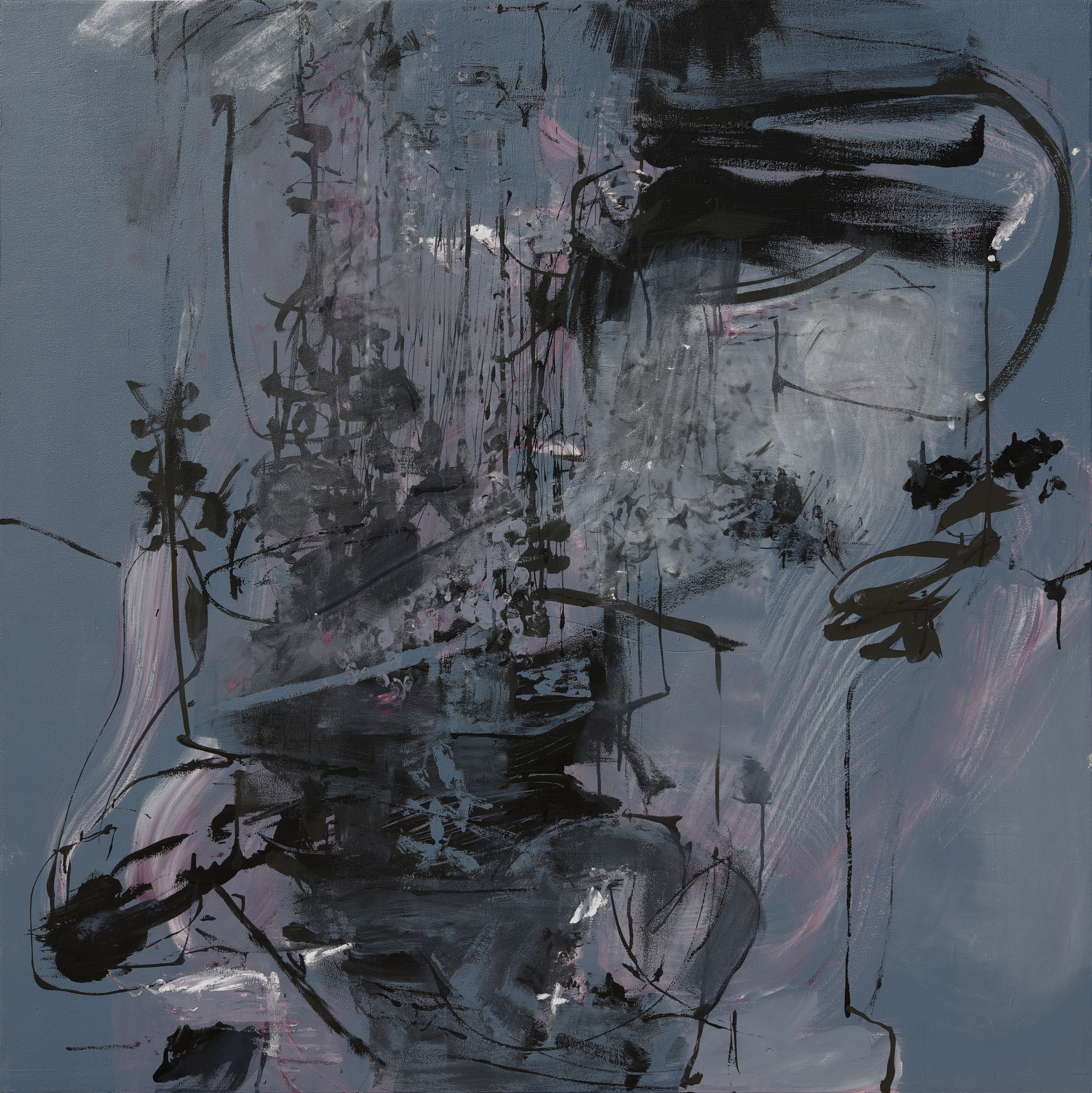 Zinnia Clavo - NOCHE - Acrílico/Tabla 122x122 cm. 2021