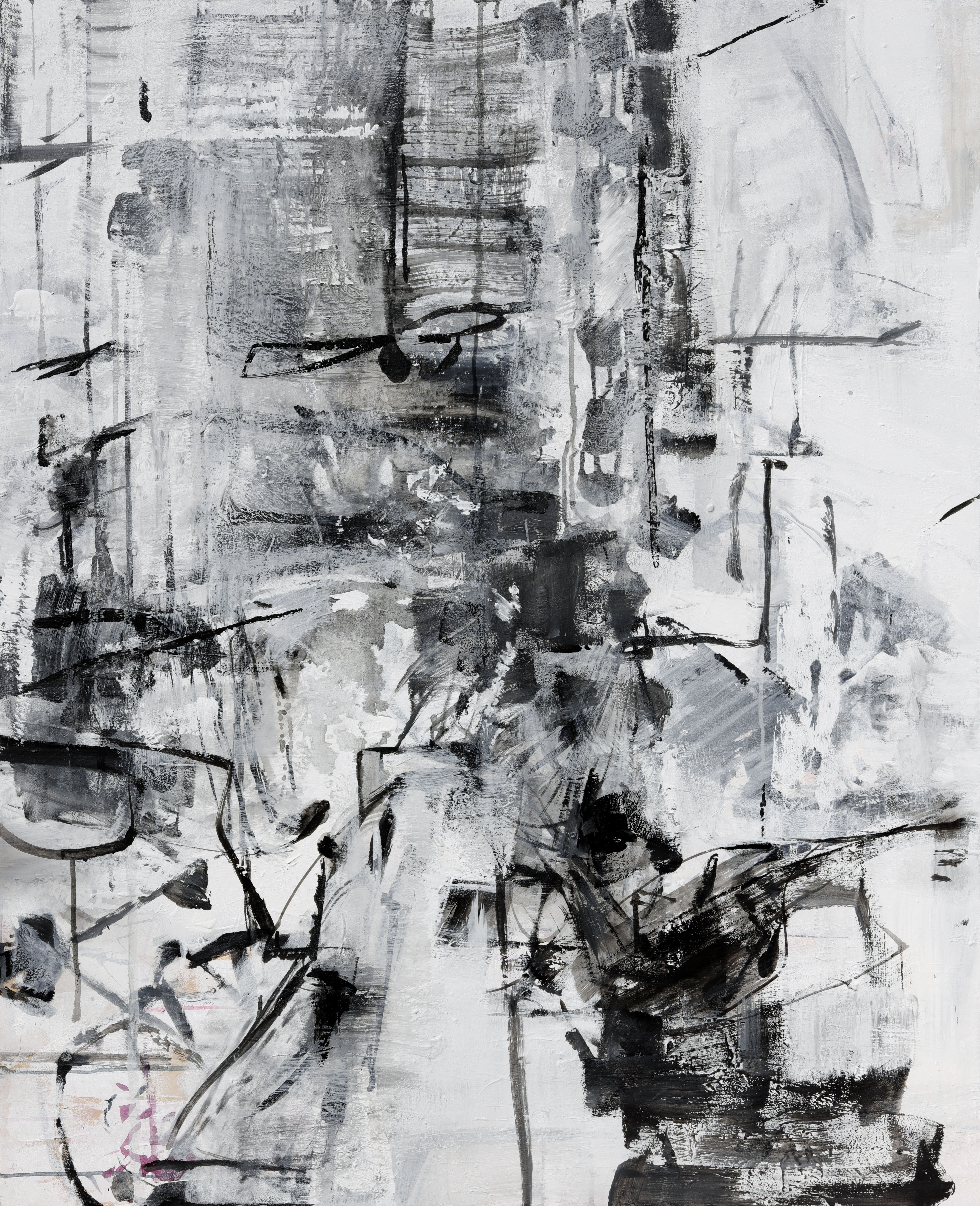 Zinnia Clavo - LÍNEAS EN EL ESPACIO - Acrílico/Tabla 123x99 cm. 2021