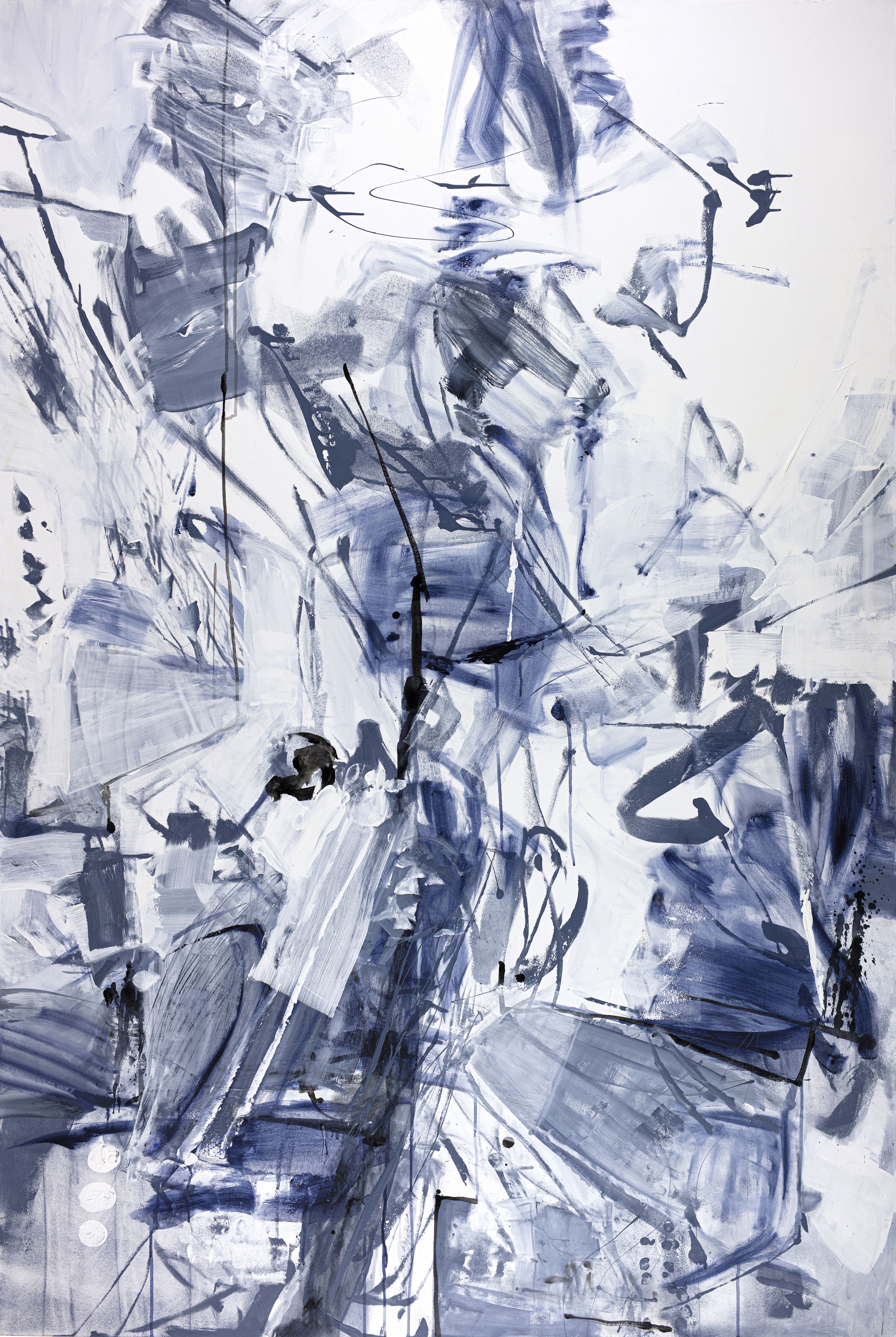 Zinnia Clavo - SALVAJE AZUL - Acrílico/Tabla 183x123 cm. 2022